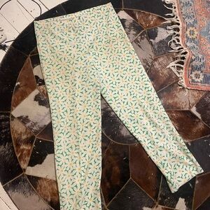 Vintage 60s Floral Patterned Leggings